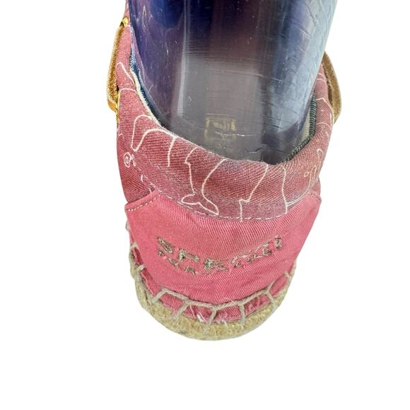 Sperry Topsider Katama Whale Print Slip on Espadrille Flats Women's Size  8 - Picture 7 of 13